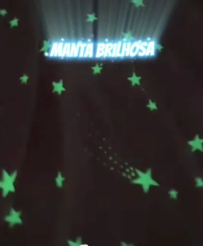Manta que brilha no escuro de casal