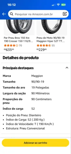 Pneu Moto Lacrado Maggion