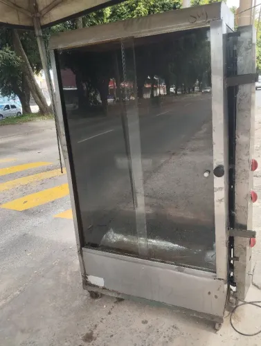 Máquina de assar frango passo cartão com taxa da máquina 