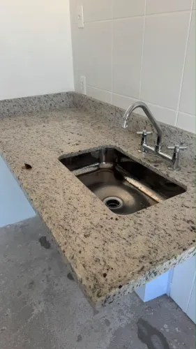 Pedra mármore + pia e cuba NOVO