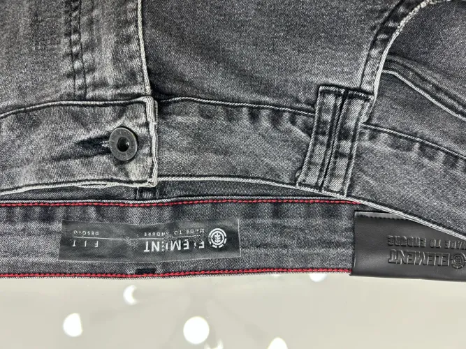 Calça jeans element preta tamanho 46