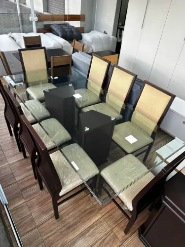 CONJUNTO DE MESA, BALCÃO E ESPELHO EM MADEIRA !