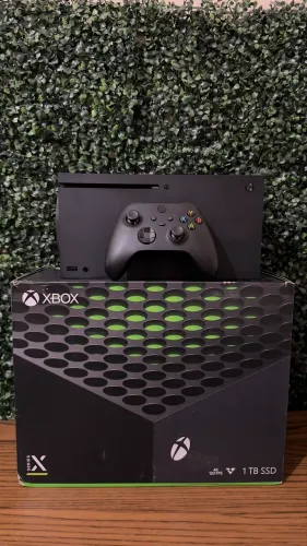 XBOX Series X 1TB Preto Completo Impecável Pronta Entrega