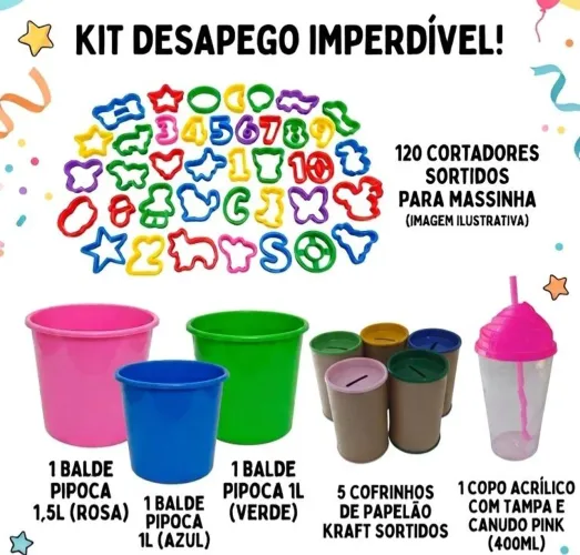 Kit Desapego de itens para lembrancinhas infantis