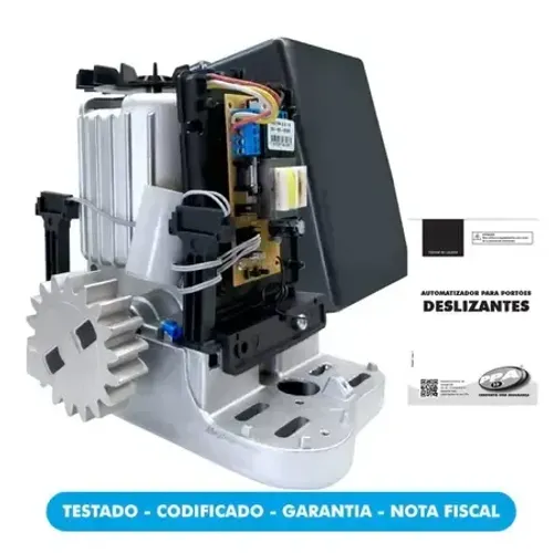 motor de portao deslizante ppa kdz speed 10s 400 +acessorios e 02 controle.