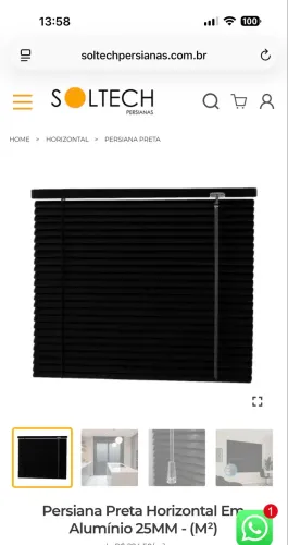 Cortina persiana horizontal
