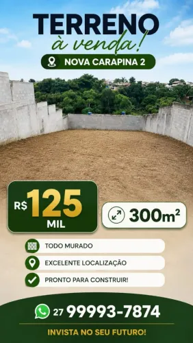 Terreno murado em Nova Carapina II