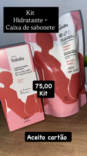 Promoção natura caixa de sabonete + Refil hidratante Natura todo dia ?