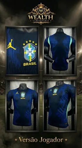 Camisa do Brasil Versão Jogador Azul