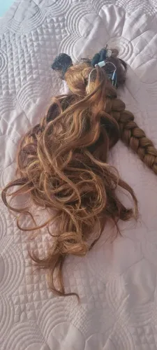 Lindo cabelo ruivo acobreado 