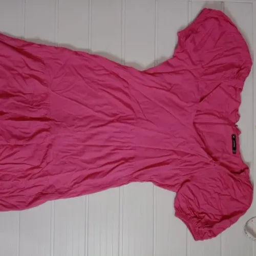 Vestido rosa vestido longo vestido feminino usado