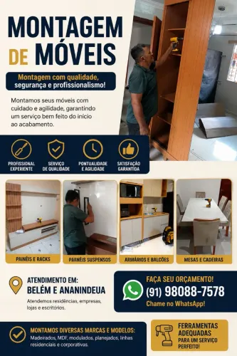 Montador de móveis profissional 
