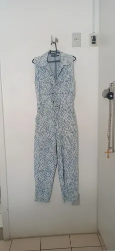 Macacão jeans Shoulder Tam P