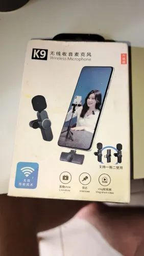 Microfone lapela com entrada tipo C