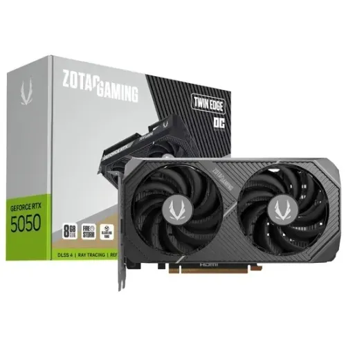 Placa de Vídeo Zotac GeForce RTX5050 Twin Edge OC 8GB GDDR6 PCI-Express - Nova lacrada!