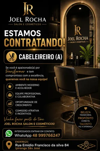 Contrata se cabeleireiro profissional