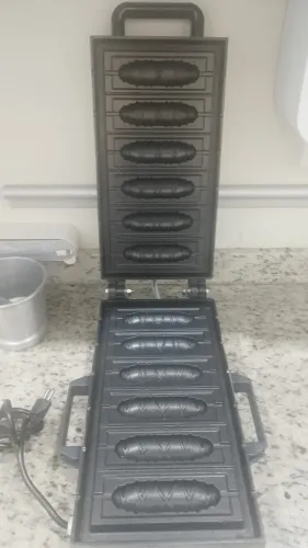 CREPEIRA - Máquina De Crepe 6 Cavidades Antiaderente 