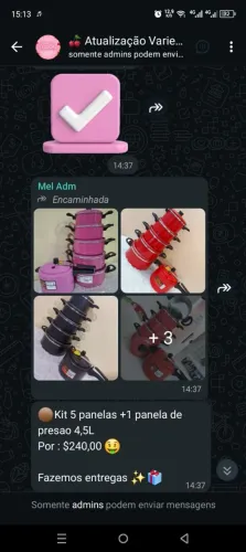 Kit 5 panelas+ 1 panela de pressão