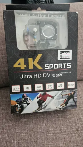 Câmera de Ação Sports 4K Wifi - Estado de Loja na Caixa (Com películas de fábrica)