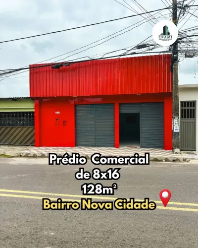 Nova Cidade, Av. Principal | Ponto Comercial, 128m² | Estilo Galpão | VENDA e LOCAÇÃO