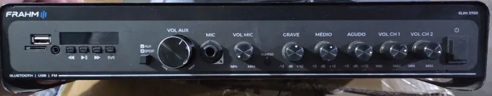 Receiver para som ambiente com bluetooth, USB e FM FRAHM slim 3700