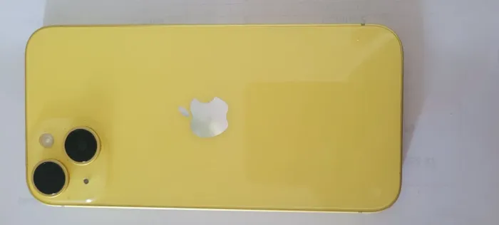 IPHONE 14 SEMI NOVO 2 CAMERAS AMARELO COM CAIXA E CABO