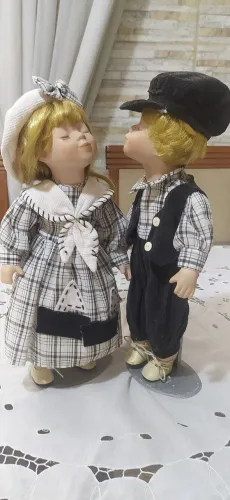Casal de porcela vintage