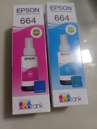 Tinta EPSON (verm e azul)