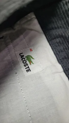 Calça Preta Lacoste Veludo Cotelê Tam 46 Usado Original