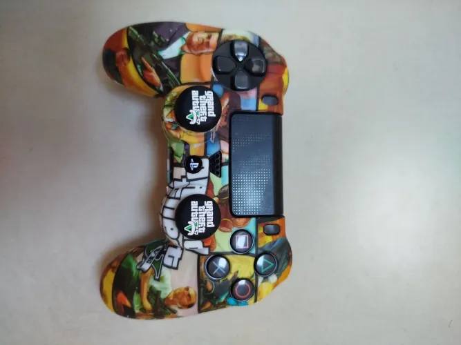 Controle PS4 Original DualShock 4 + Kit Personalizado GTA V (Capa e Grips)