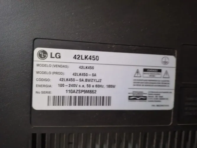 TV LG de LED 42" com LED queimado