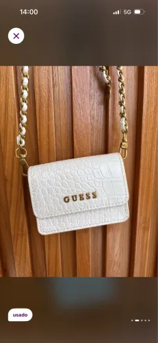 Micro bag na cor branca - GUESS