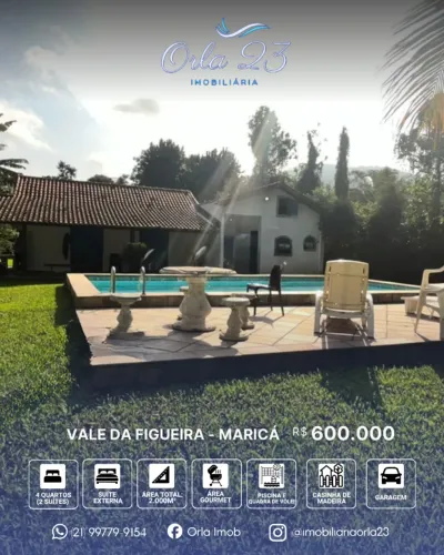 PONTA NEGRA, ORLA 23 IMOBILIÁRIA VENDE! Espaço para sua família, sítio com quadra de vôlei