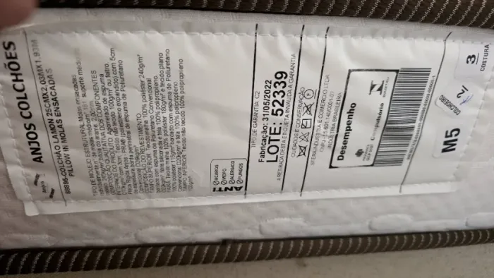 Cama Queen média lamon molas ensacadas