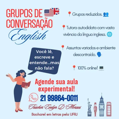 Aulas de conversação  em Inglês 