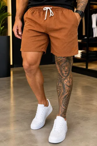 Short Masculino de Linho