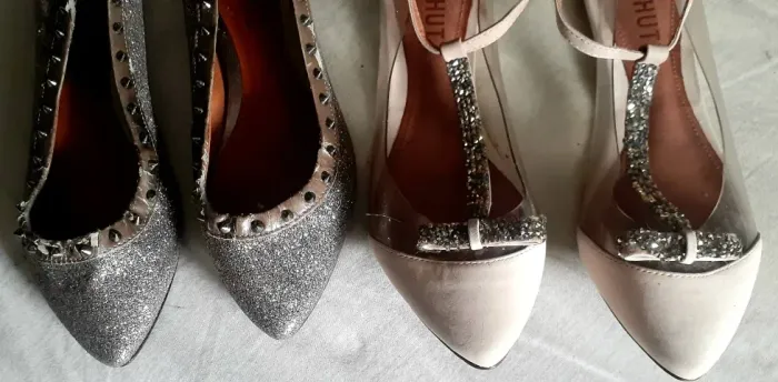 Dois modernos e elegantes Sapatos femininos Originais da Grife Schutz, Tamanho 35