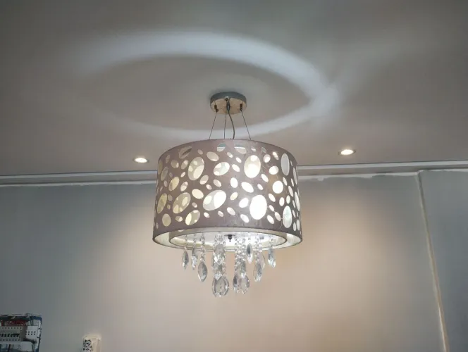 Lustre com cristais