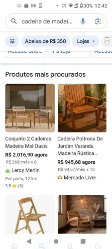 Cadeira poltrona madeira rústica