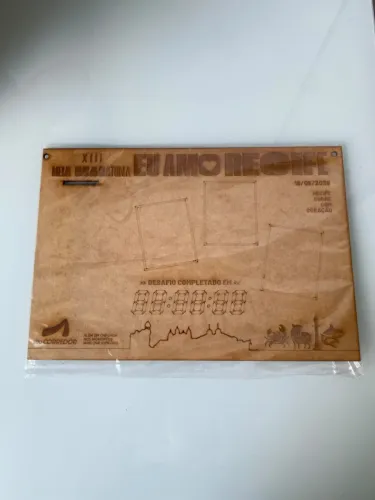 Placa de MDF XIII Meia Maratona Eu Amo Recife 2026