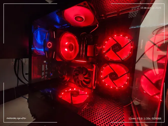 Kit 5 coolers - 3 Redragon e 2 Aerocool (ventoinhas desktop)