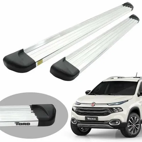 Estribos laterais p/ Picapes e Suvs Hilux/Triton/Amarok/Creta Etc Instalado