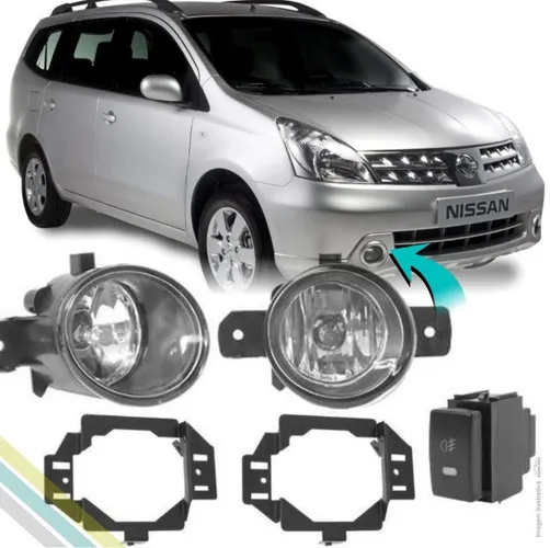 Kit Farol de Milha Livina 09 10 11 12 13 14