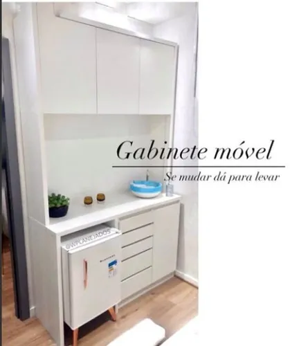 Armário Gabinete Móvel para Paredes de Drywall - Copa