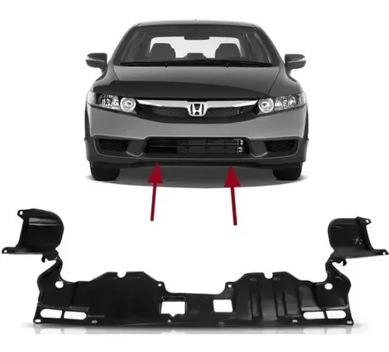 Spoiler Protetor Inferior Parachoque Honda Civic 2007 A 2011