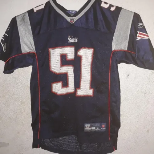 Jersey NFL Futebol Americano Patriots #51 Mayo tamanho P 50cm