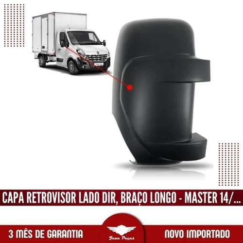Capa do retrovisor Braço longo Lado direito - Master 2.3