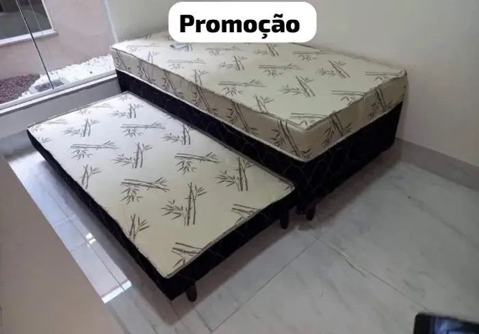 Cama box com auxilia(brinde) novo
