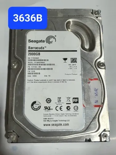 Placa Hd 2 Tb St2000dm001 - Fw: Cc29 - Cod: 3636b