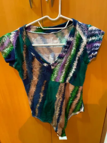 Body estampado geométrico 